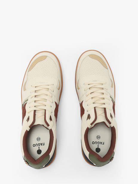 Ceiba Sneakers Uit Leder Faguo Beige men 23CG3206 ander zicht 4